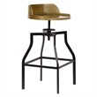 Marais Adjustable Barstool - Harvest Oak/Black
