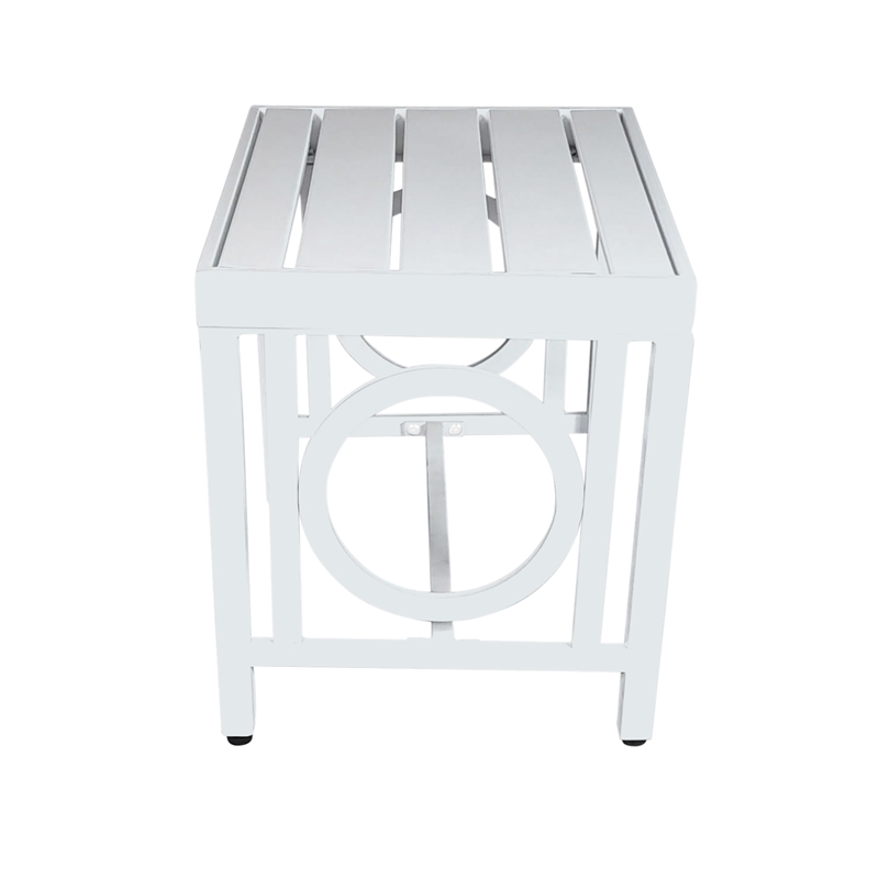 Grammercy Outdoor Side Table - White