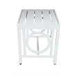 Grammercy Outdoor Side Table - White