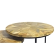 Mackintosh Round Nesting Tables - Natural Inlay/Black