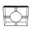 Marshall Console Table - Black Marble - Black