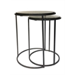 Serena Nesting Tables - Recycled Glass - Antique Gold