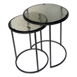 Serena Nesting Tables - Recycled Glass - Antique Gold