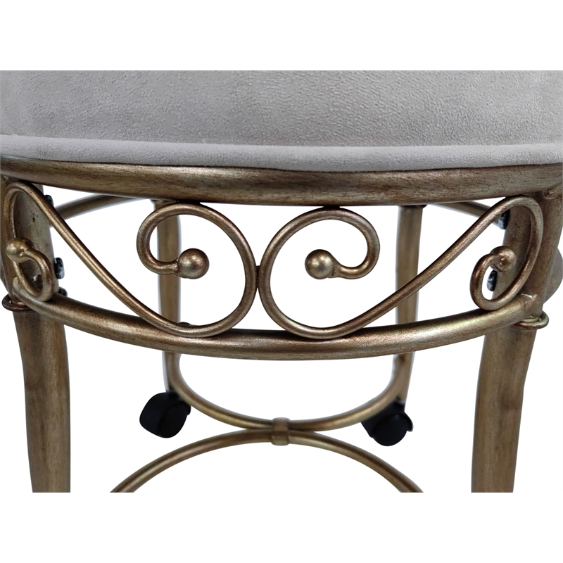 Victorian Vanity Stool - Bronze