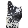 Carolina Monroe Butterfly Chair in BlackFrame in Black/White Hair