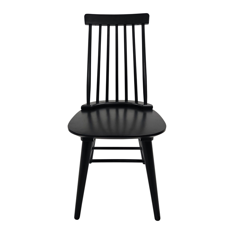 Carolina Eton Spindle Back Dining Chair in Antique Black