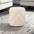 Carolina Handwoven Eros X Solid Fabric Storage Ottoman
