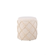 Carolina Handwoven Eros X Solid Fabric Storage Ottoman