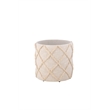 Carolina Handwoven Eros X Solid Fabric Storage Ottoman