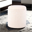 Carolina Handwoven Hermes Solid Fabric Storage Ottoman