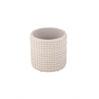Carolina Handwoven Chronos Waffle Cream Storage Ottoman