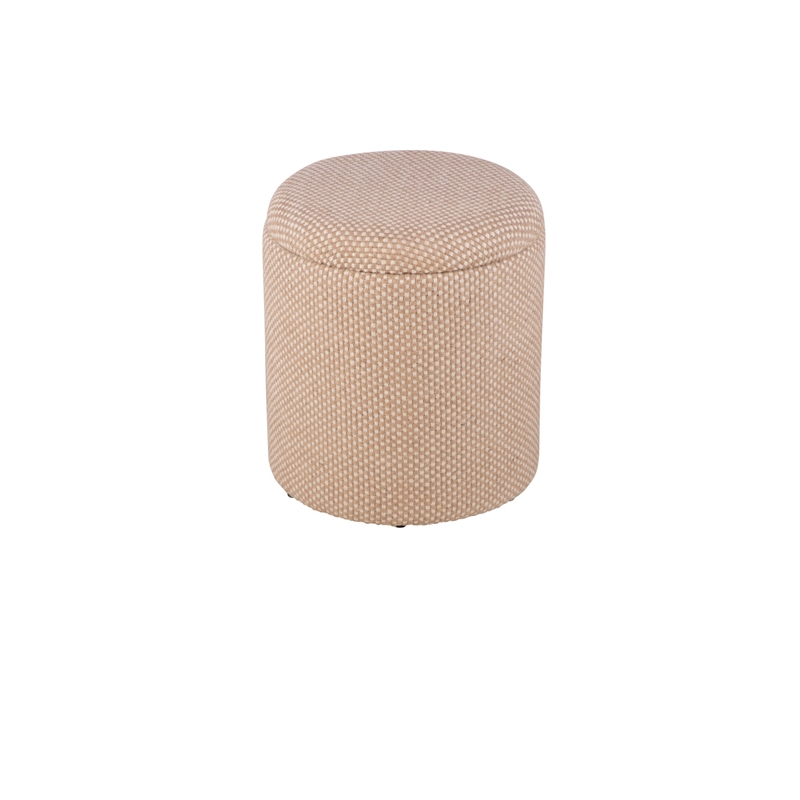 Carolina Handwoven Apollo Jute Check Storage Ottoman