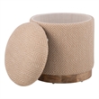 Carolina Handwoven Hesperus Diamond Juste Storage Ottoman