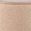 Carolina Handwoven Zeus Jute Check Wood Top Storage Ottoman