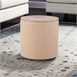 Carolina Handwoven Zeus Jute Check Wood Top Storage Ottoman