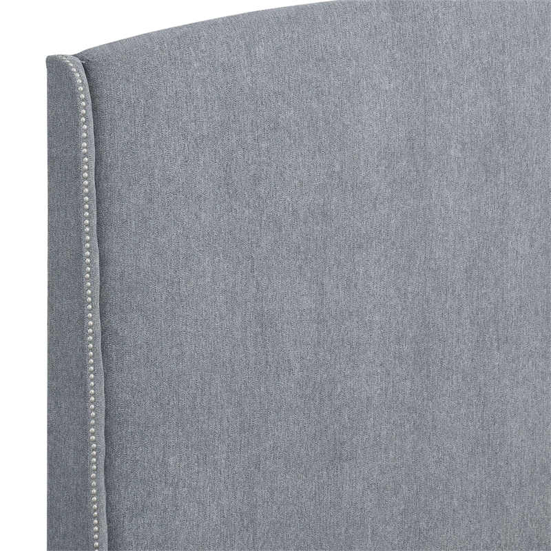 Carolina Monterey Upholstered Queen Bed Frame in Gray