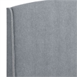 Carolina Monterey Upholstered Queen Bed Frame in Gray