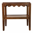 Carolina Chair & Table Rectangular Mango Wood Side Table in Chestnut