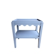 Carolina Chair & Table Rectangular Mango Wood Side Table in Light Blue