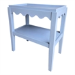 Carolina Chair & Table Rectangular Mango Wood Side Table in Light Blue