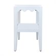 Carolina Chair & Table Rectangular Mango Wood Side Table in White