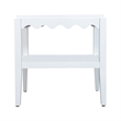 Carolina Chair & Table Rectangular Mango Wood Side Table in White