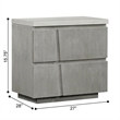 Carolina Chair & Table Largo Accent Table with Concrete Top in Gray