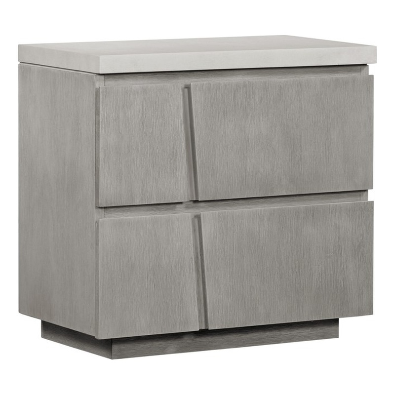 Carolina Chair & Table Largo Accent Table with Concrete Top in Gray