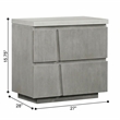 Carolina Chair & Table Largo Accent Table with Concrete Top in Gray