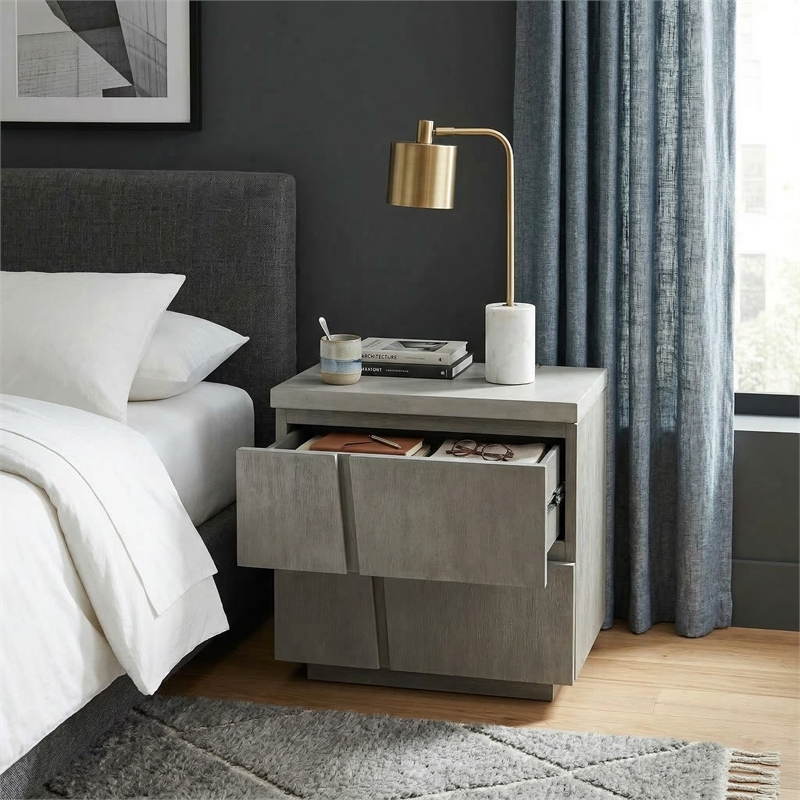 Carolina Chair & Table Largo Accent Table with Concrete Top in Gray