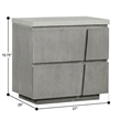 Carolina Chair & Table Largo Accent Table with Concrete Top in White