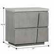 Carolina Chair & Table Largo Accent Table with Concrete Top in White