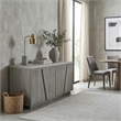 Carolina Chair & Table Largo High Media Unit with Concrete Top in Gray