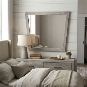 Carolina Chair & Table Largo Acacia Frame Mirror in Grey