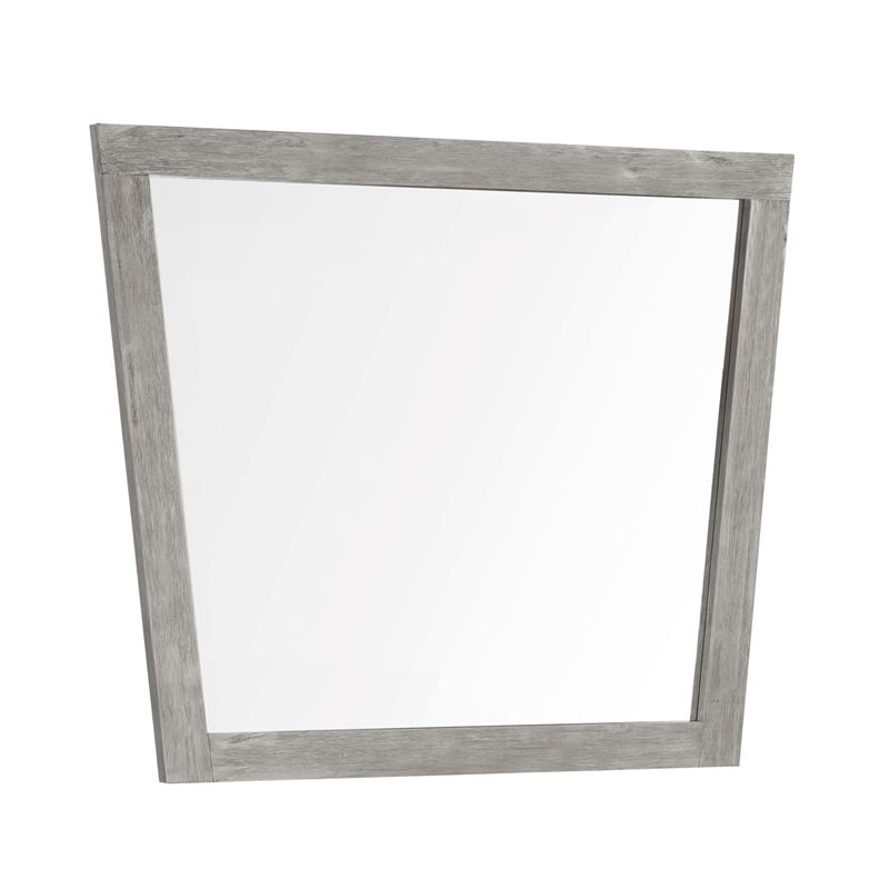 Carolina Chair & Table Largo Acacia Frame Mirror in Grey