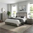 Carolina Chair & Table Largo Acacia Headboard in Gray