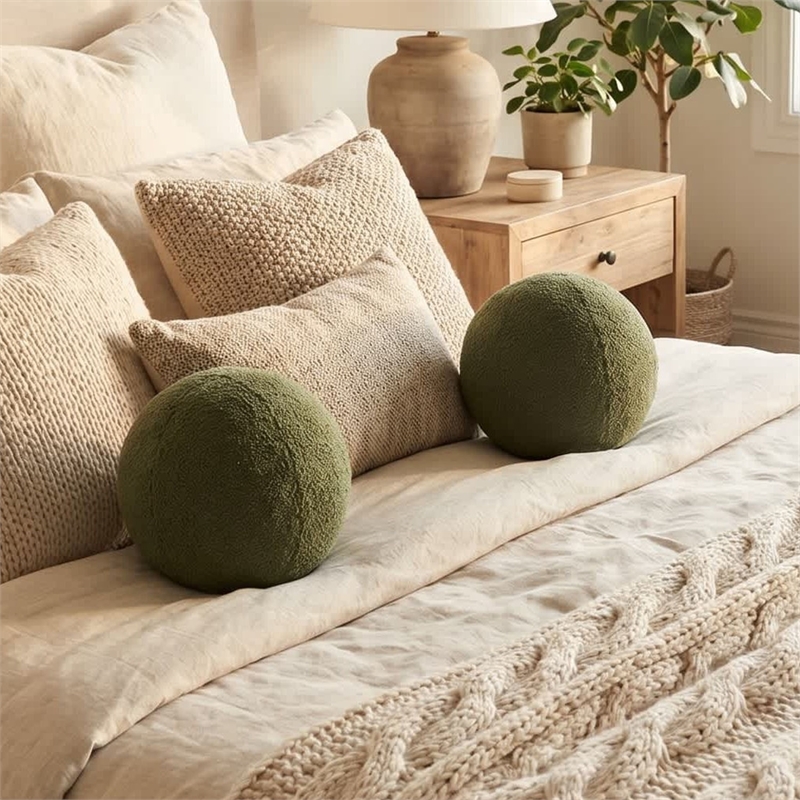 Carolina Chair & Table Lille Decor Pillow in Olive (Set of 2)