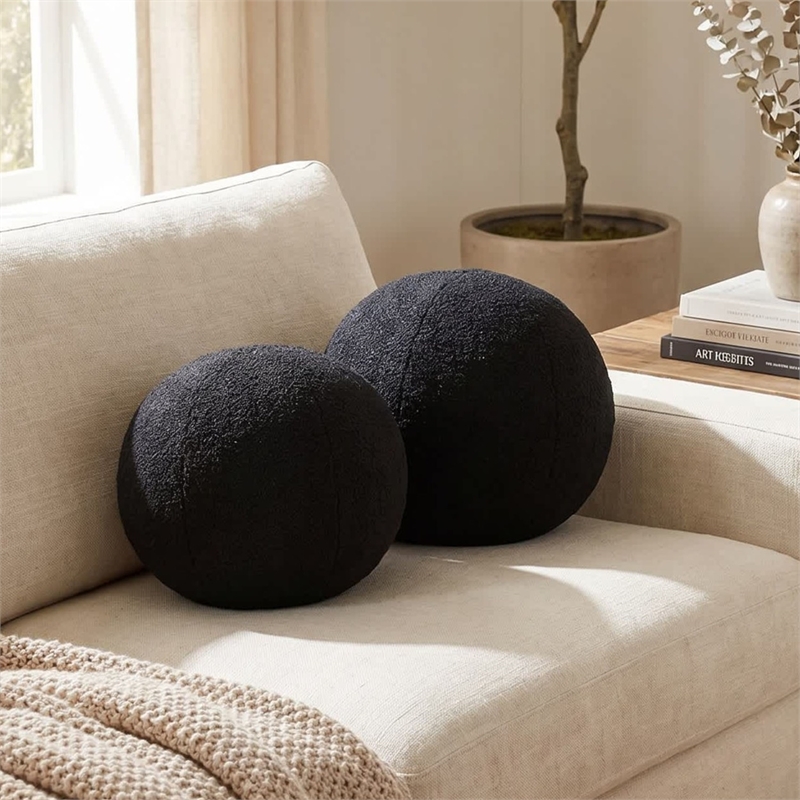 Carolina Chair & Table Lille Decor Pillow in Black (Set of 2)