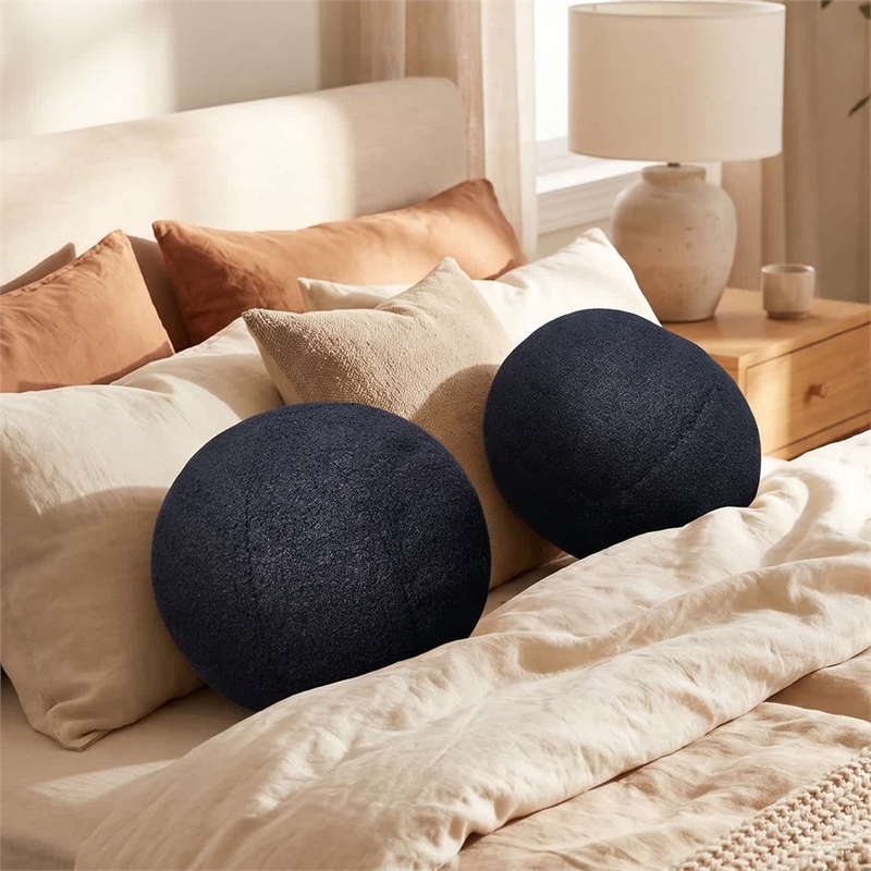 Carolina Chair & Table Lille Decor Pillow in Black (Set of 2)