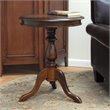 Carolina Classic Leeann Pedestal Accent Table in Chestnut