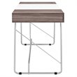 Modway Panel Modern Wood & Metal Office Desk in Birch Gray Finish