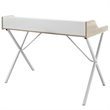 Modway Bin Modern Melamine & Metal Office Desk in Oak Finish