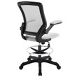 Modway Veer Modern Mesh Fabric & Metal Drafting Chair in Gray