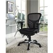 Modway Articulate Modern Mesh and Fabric Office Chair in Black Finish