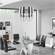 Modway Tapestry 6 Light Steel Chandelier in Silver