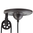 Modway Excavate Steel Pendant in Silver