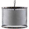 Modway Fortune Steel Pendant in Antique Silver