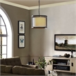 Modway Fortune Steel Pendant in Antique Silver