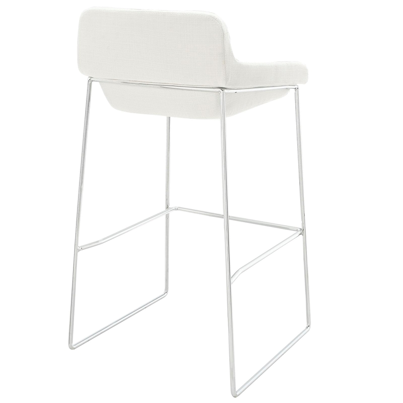 Garner Bar Stool in White