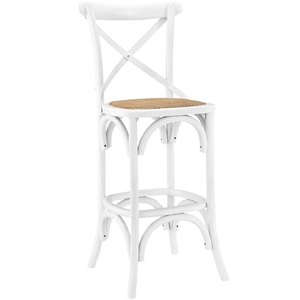 Gear Bar Stool in White